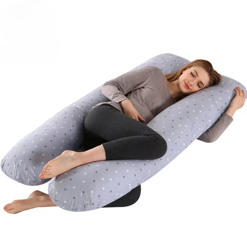 Removable Washable U-shaped Waist Support Cushion Body Maternity Pillow