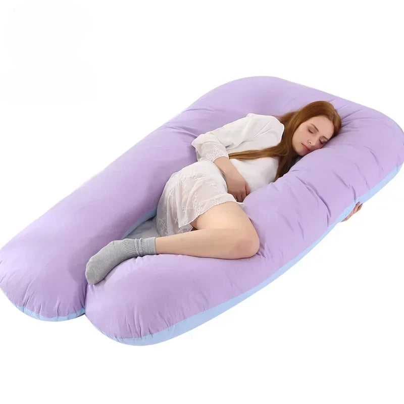 Removable Washable U-shaped Waist Support Cushion Body Maternity Pillow