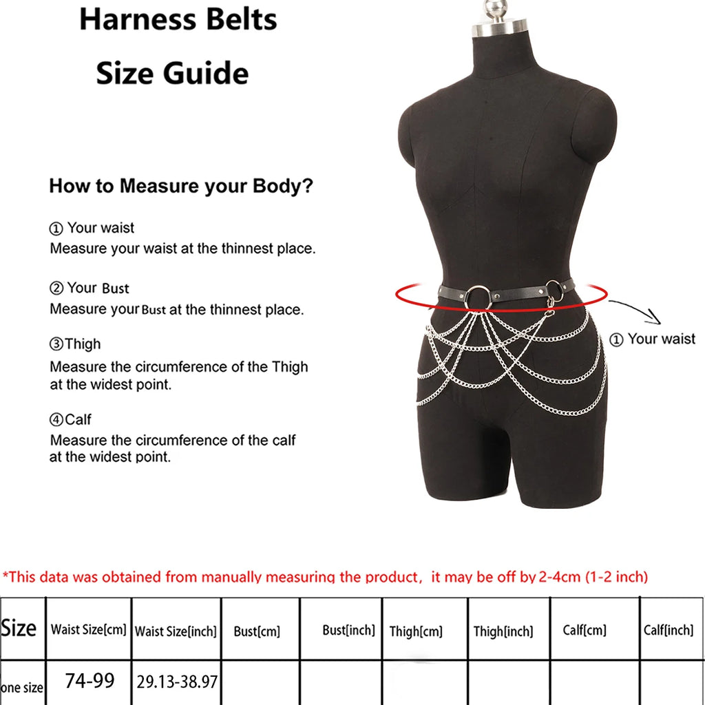 Decorative Tassel Chains Waist Belt