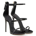 Banquet Zipper Strap Combination High Heels