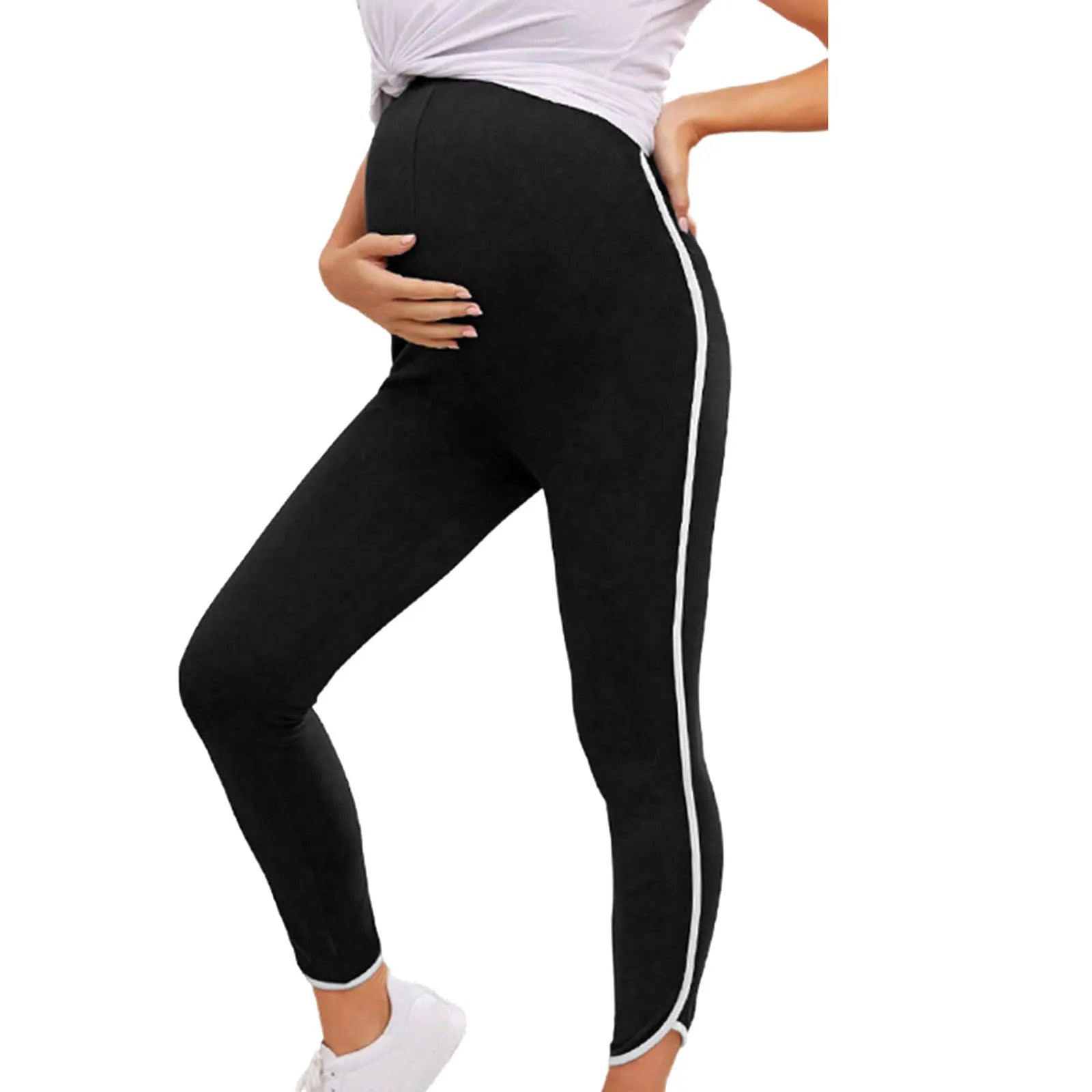 Elastic Pants Over The Belly with Pockets Sportswear