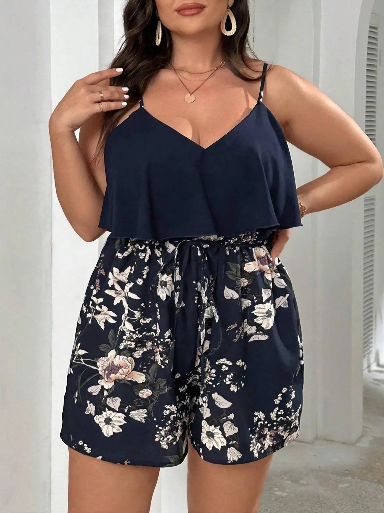 Bohemian Style Floral Print Versatile Jumpsuit