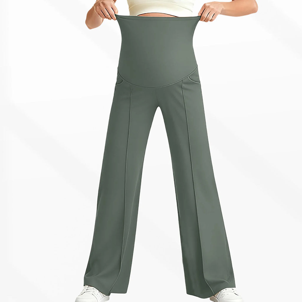 Elastic Pants Over The Belly with Pockets Sportswear