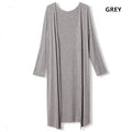 2026 Spring Autumn women thin knitted cardigans, Women long Sweaters vestidos Cardigans outerwear black gray coat