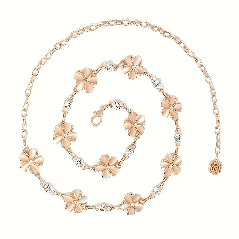 Belly Waist Chain Flower Pendant Belt