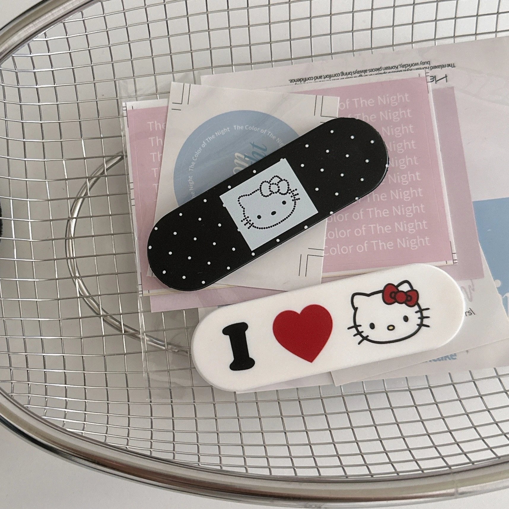 Cute Cartoon Hello Kitty Personalized Band-aid Mobile Phone Holder Cases