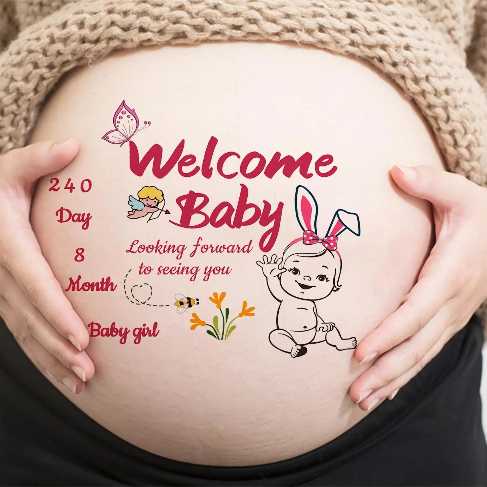 Temporary Maternity Picture Tattoos