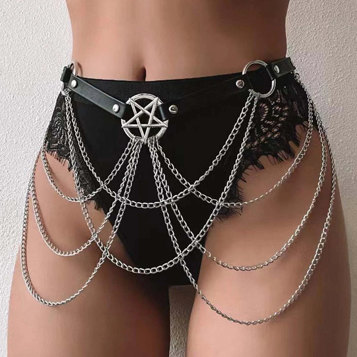 Decorative Tassel Chains Waist Belt